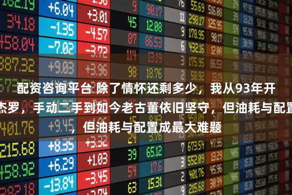 配资咨询平台 除了情怀还剩多少，我从93年开始一直用帕杰罗，手动二手到如今老古董依旧坚守，但油耗与配置成最大难题